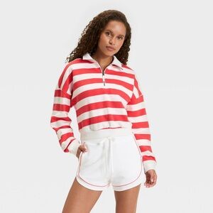 Women's French Terry 1/2 Zip Sweatshirt - JoyLab